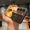 C-Cute N-Nailong Phone Case For Samsung A56 A36 A26 A16 A15 A25 A35 A55 A14 A34 A24 A54 Black Soft Shell