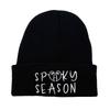 Halloween Embroidered Knit Hat, For Men And Women, Autumn/Winter Thermal Hat, Winter Hat, Sweater