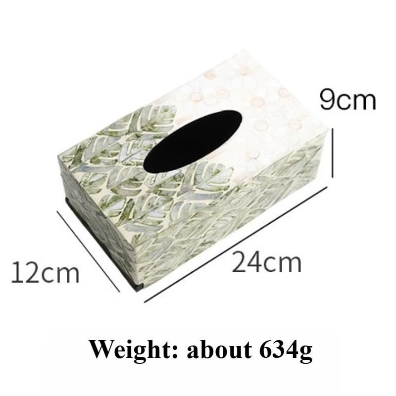 Nordic Tissue Boxes Natural Shell Napkin Holder Luxury Tissue Case Living Room Storage Box Table Decoration Home Accessories