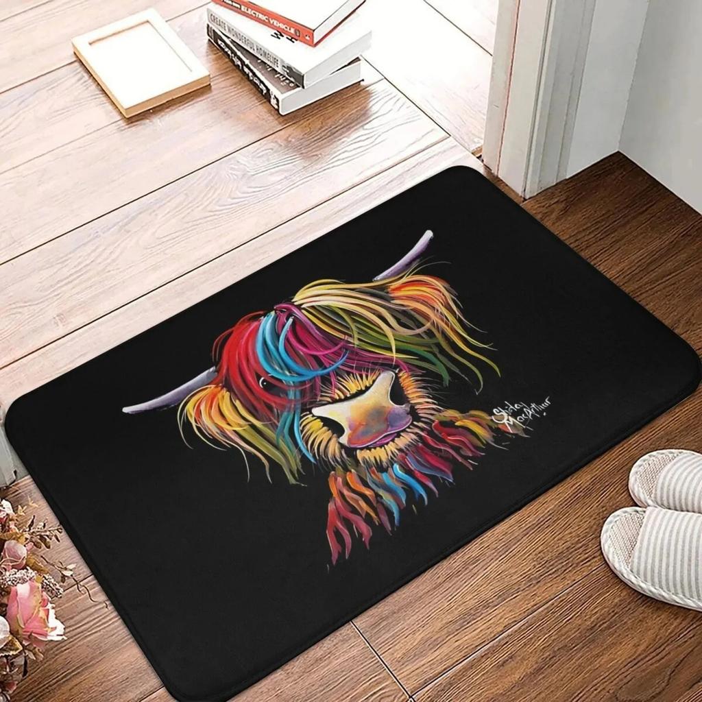 1 ks Vzor vlka Rohožky ke dveřím Kuchyňské koberce Protiskluzový Pop art design Koberce do obývacího pokoje Koupelnová předložka Koberec pro domácnost K Dekorace k umyvadlu Prádelna