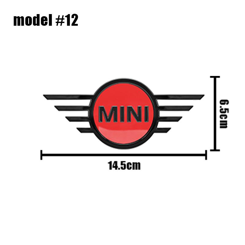 

11.6cm 14.5cm Car Front Hood Bonnet Logo Rear Trunk Emblem Sticker Accessory For Mini Cooper R55 R56 R57 R58 R59 F54 F55 F56 F60