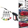 Pressure Washer Sprayer with 5 Nozzle Tips, Adjustable, Comfortable Grip 3 Quick Connector 40cm