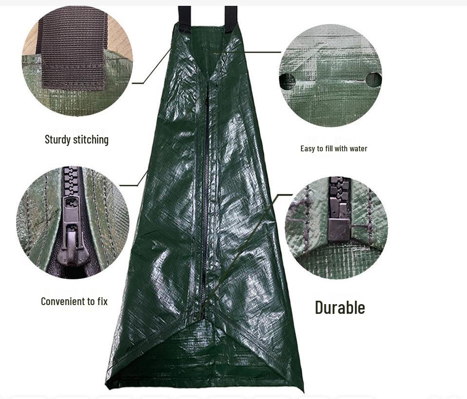 Borsa riutilizzabile per l'irrigazione degli alberi da 20 galloni - Borsa premium in PVC a rilascio lento per irrigazione a goccia