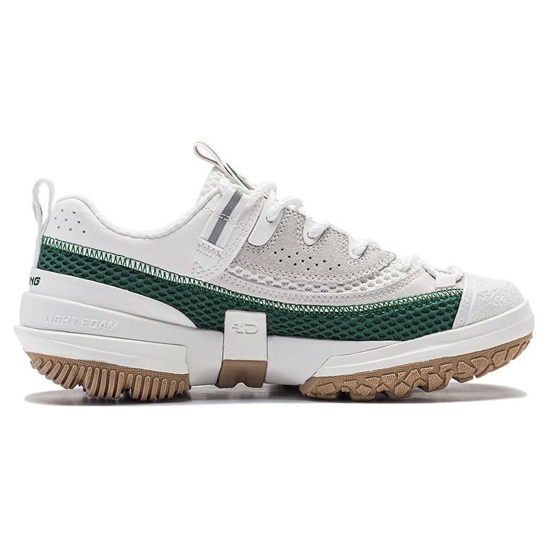 Li Ning CF Su Series Lin Chuan Lite Shock Absorption Non-Slip Breathable Low-Top Casual Shoes Women Casual Shoes Spruce-Green AGLT164-1