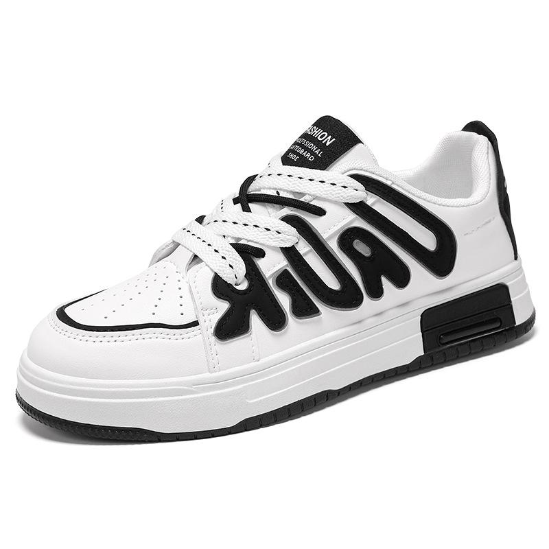 2025 autumn men's shoes new breathable little white shoes men's Korean version trendy versatile platform sports and leisure shoes board shoes