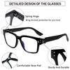 Turezing Reading Glasses for Men Women Comfortable Spring Hinge Presbyopic HD Eyewear Diopter 0 to 6 0