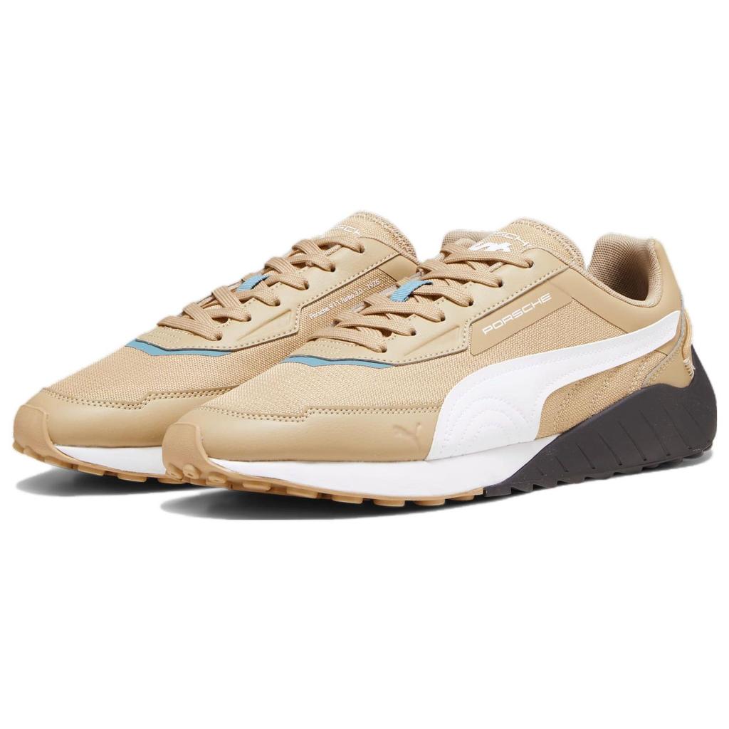 Puma X Porsche Legacy Speedfusion Unisex Sand Dune White Black Low Top Lifestyle Sneakers 307778-03