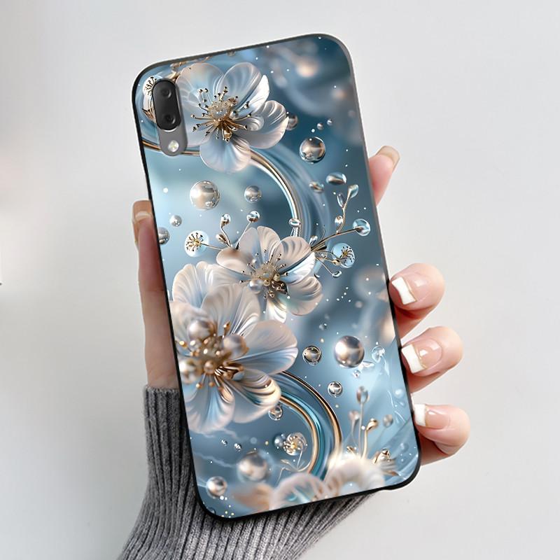 Hülle Für Sony Xperia L3 L 3 L3312 L4312 L4332 Handyhülle Luxus Mode Schmetterling Blumen Schwarzes Silikon Weiche Rückseite Abdeckung