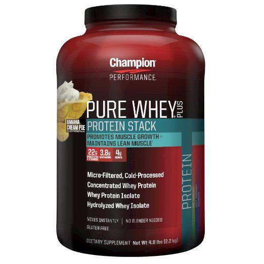 Pure Whey Plus Protein, Banana Cream Pie, 4.8 Lbs