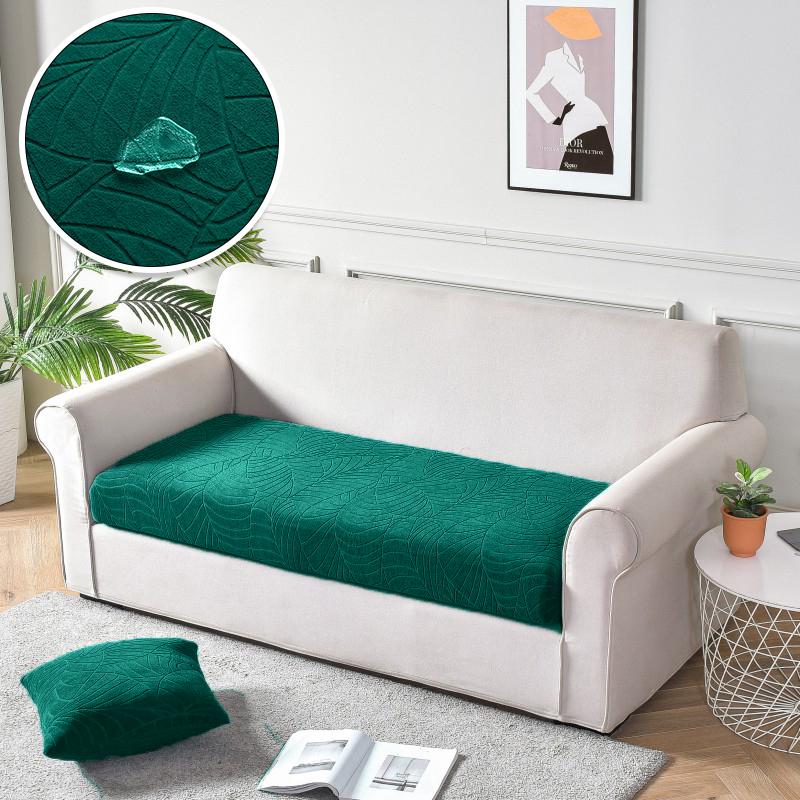 

Waterproof Jacquard Sofa Couch Cover For Living Room Home Sofa Seat Covers Stretch L-Shape Elasticity Sofa Slipcover Home Decor Noemal Size-S бирюзовый