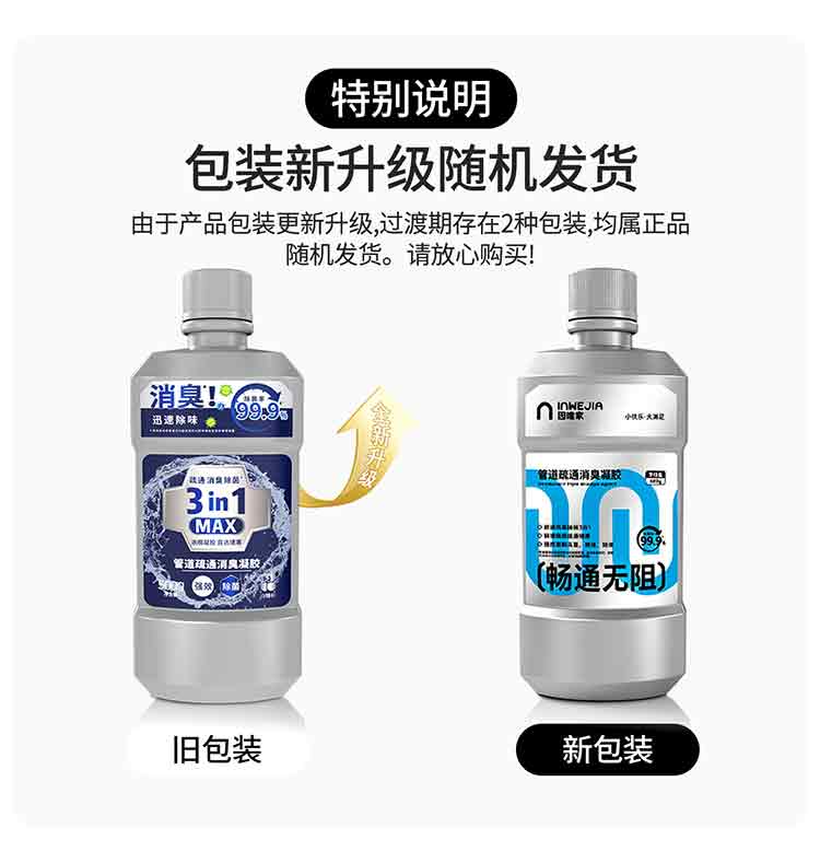 White Power Electrode Pipeline Dredging Deodorizing Gel - 500g