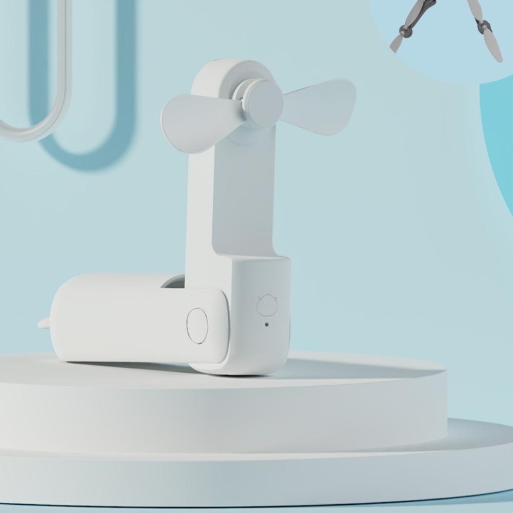 Portable Mini Fan, USB Rechargeable, 3-speed Adjustable, Foldable Handheld Fan, Suitable for Women, Travel, Outdoor Use