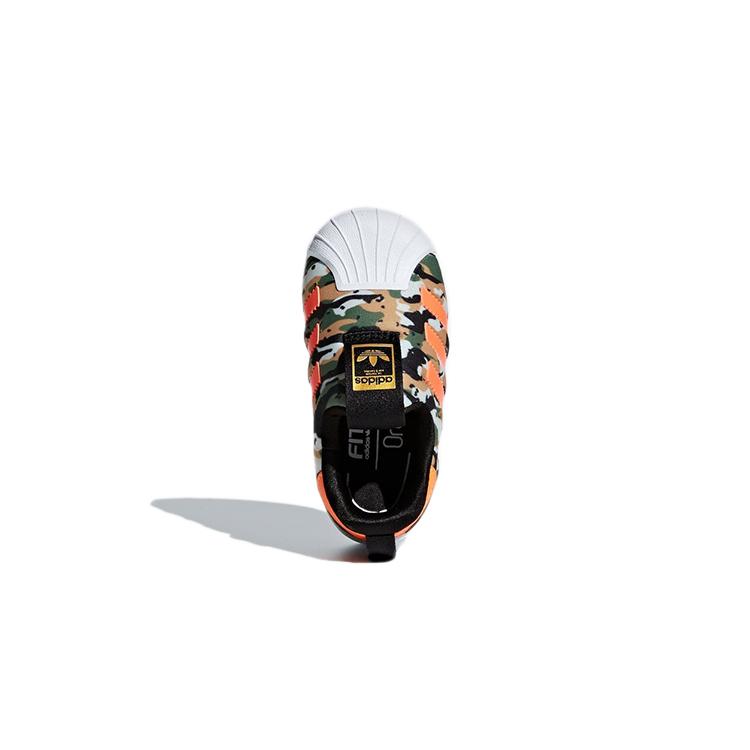 adidas Originals Superstar 360 I Low Top Skateboard Shoes Orange White Infant And Toddler F36794