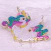 Glitter Unicorn Brooch Badge