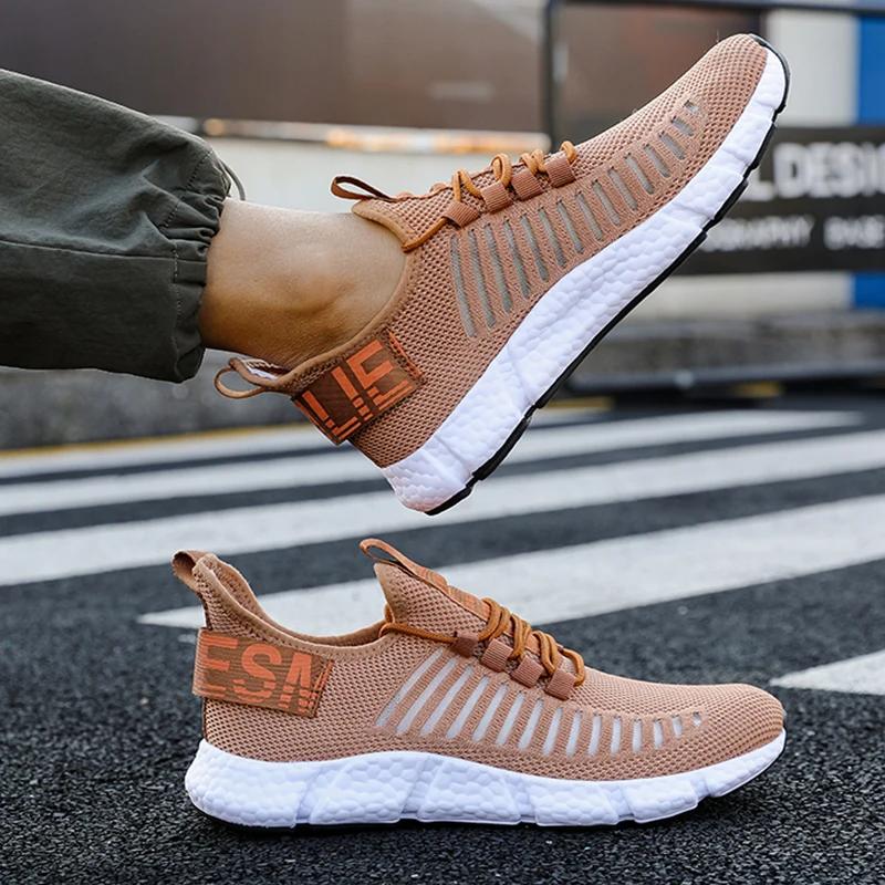 Men'S Vulcanized Shoes Lightweight And Breathable Summer Casual Sports Shoes Casual Running Shoes Outdoor Walking And Hiking