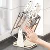 Anti-slip Stainless Steel Cutter Holder Rotatable Chopstick Bucket  for Home