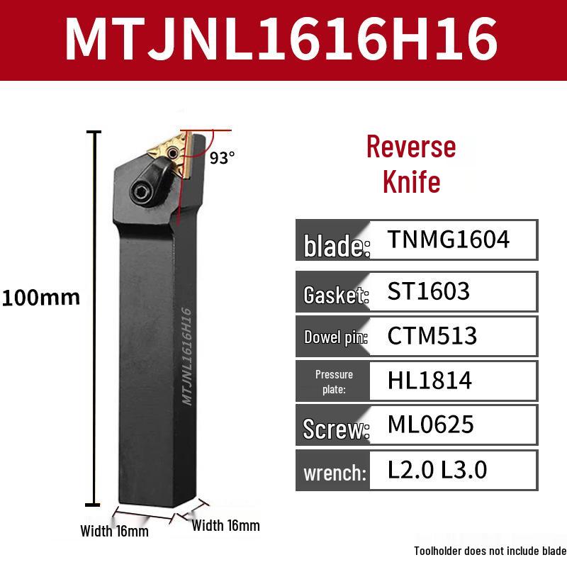 CNC Tool Holder: Peach-Shaped Face Turning Tool MWLNR/MTJNR20