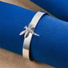 925 Sterling Silver Exquisite Dragonfly Opening Bracelet for Women's Fashion Parties and Wedding Accessories