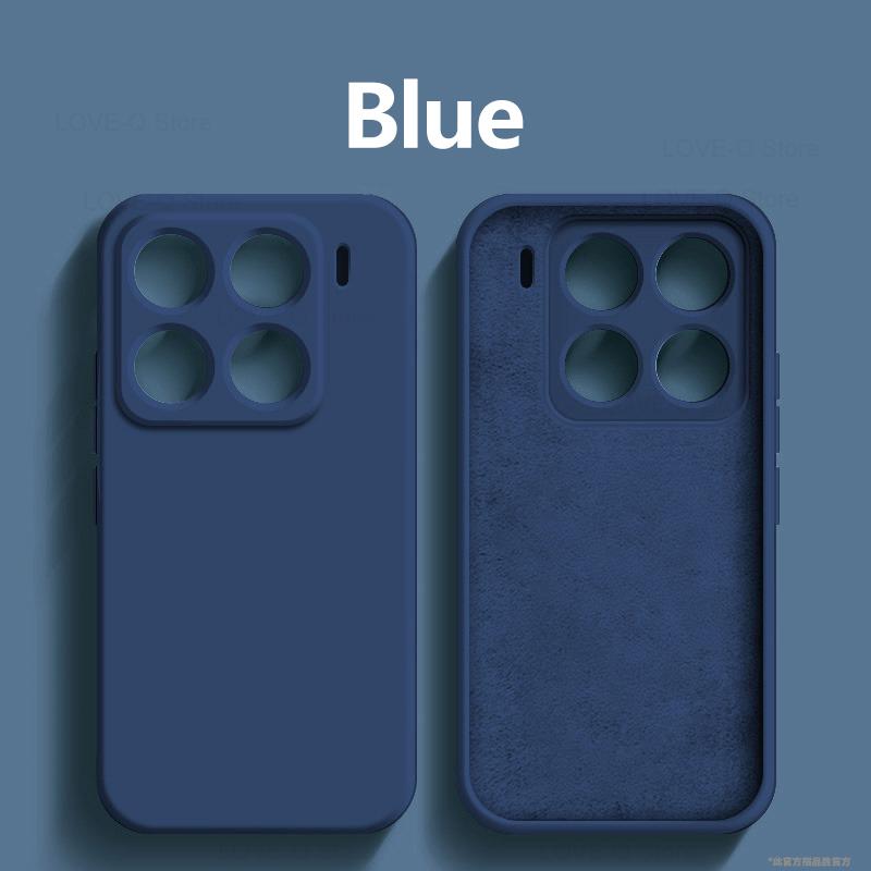 

Для чехла для Xiaomi 15 роскошные жидкие силиконовые чехлы для телефонов Xiaomi Mi 15 Mi15 Ultra 15 Pro мягкий чехол-бампер из ТПУ силикона For Xiaomi 15 синий