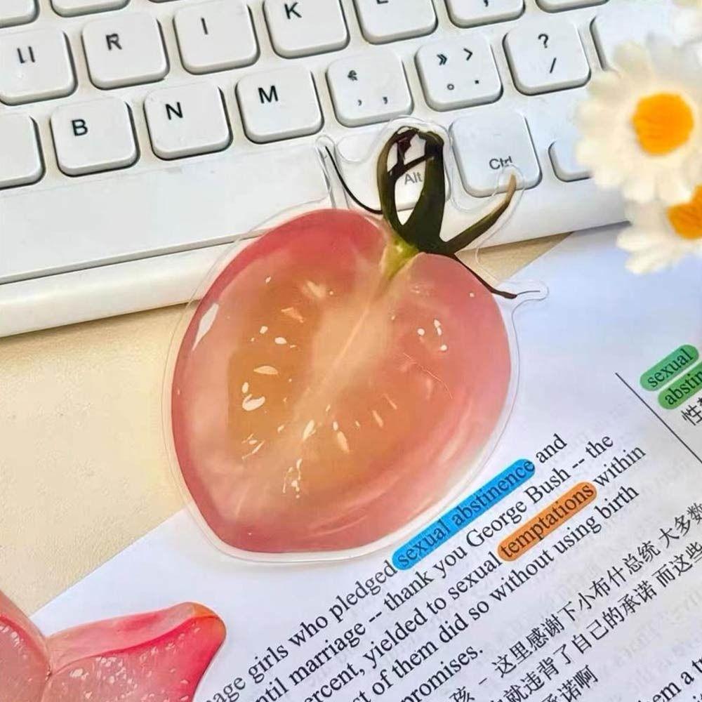 Multicolor Fruit Slice Bookmark Acrylic Funny Design Bookmark Reading Book Page Holder  Gift