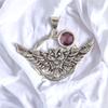 Natural Gemstone 925 Solid Silver Designer Jewelry Pendant 1.48" Christmas Gift CP-17