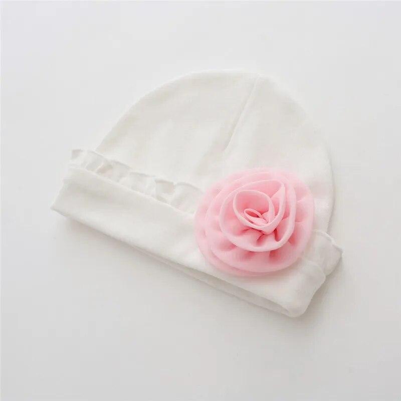 0-12Month Newborn Baby Hat For Girls Cotton Infant Hats Photography Props Beanies New Born Princess Soft Girls Caps 2023 Fashion