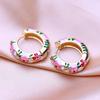 KNIKOO Round Clip Earrings For Women Fashion Hoop Earrings Jewerly For Wedding Party Gifts Earrings