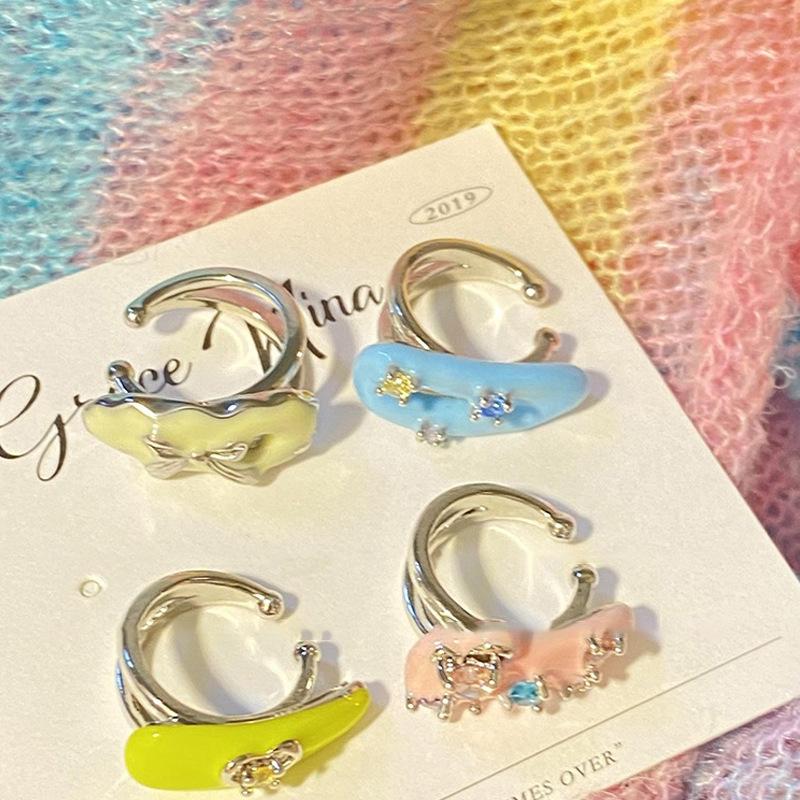 

Серьги-клипсы с кисточками-бабочками в лесном стиле для девочек, индивидуальный дизайн без проколов в ушах, новые элегантные серьги-гвоздики премиум-класса