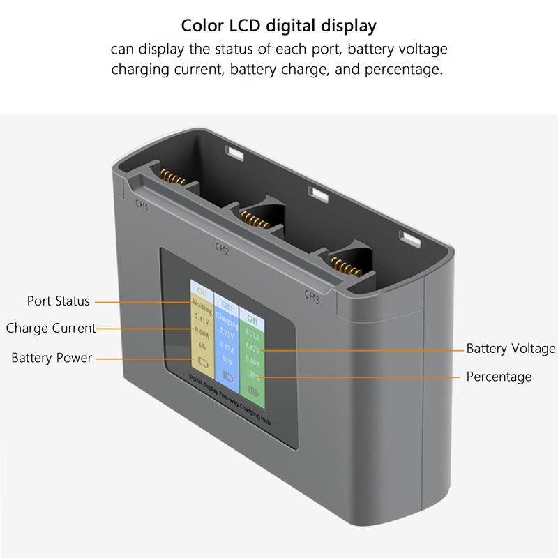 For Mavic Mini 2/SE Battery Charging Hub Drone Battery Charger Charge Three Batteries for DJI Mini SE/Mini 2 Drone Accessories
