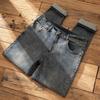 Autumn 2025 Slim Fit Men's Retro Nostalgic Jeans - Mid-High Waist, Straight Leg, Trendy Style