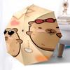 Capybara Themed Travel Umbrella-8 Ribs Automatic Opening and Closing, Portable Folding Design, Compact and Stylish Umbrella Suitable for Out
