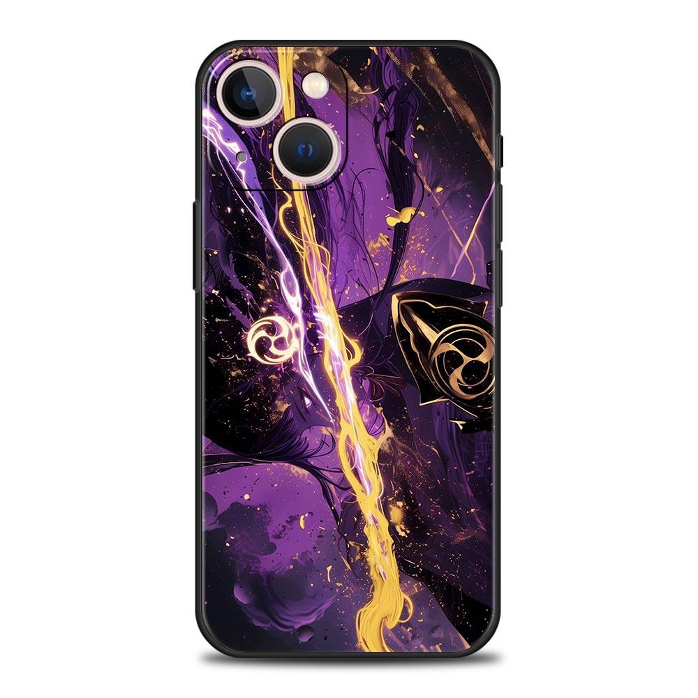 

Phone Case For iPhone 17 16e 15 14 13 12 11 Pro Max SE 7 8 Plus Shell iPhone 16 Soft TPU Cover Raiden Shogun Genshin Impact iPhone 7 8 Plus