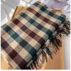 Luxury Brand Classic England Style Women Scarf Fashion Stripe Plaid Scarves Tassel Shawls Pashmina Lady Wrap Poncho Stoles