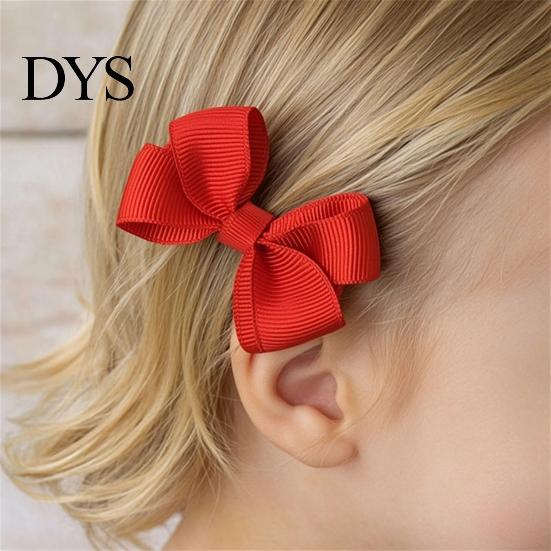 Charming Hair Accessories for Gifts 10Pcs Baby Clips, Bows, Fully Covered Barrette Grosgrain Ribbon Clip Gentle Clips Daily Wear Pins Girls Infants &