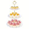 3 Tier Cupcake Stand Holder, Plastic Cup Cake Stand Towel With Tiered Serving Tray For Cupcakes, Donuts, Fruits And More