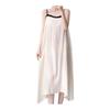 [Roiyezo] Room Wear, Women's Room Dress, Pajamas, Night Dress, Glossy, Adjustable, Loose, Long, Nightgown, Sleepwear, Summer, Cool