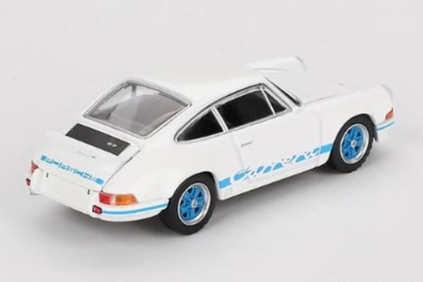 MINI GT Scale Porsche 911 Carrera RS Grand Prix Livery Finished Product 1/64 2.7 White/Blue (Right-Hand Drive)