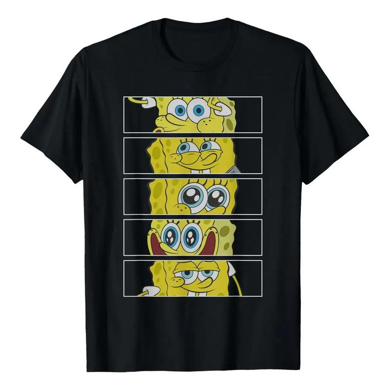 Camiseta Many Emotions Closeup Panels De Bob Esponja S разноцветный