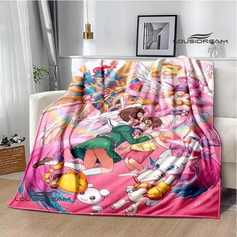 Digimon Cartoon Printed Blanket Flannel Warm Blankets Soft and Comfortable Blanket Bed Linings Cubre Cama Birthday Gift