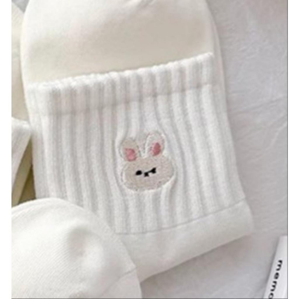 10-1 Paar Damen-Herzsocken mit Schleife, mit einem modischen und minimalistischen Design für Frühling und Herbst! Niedliches Muster Weiße Socken