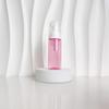 60ml Red Translucent Mousse Dispenser: Cosmetic Brush Foam Bottle for Face Wash and Travel Use