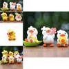 Cute Cartoon Yellow Duck Figurine For Car Decor And Photography Pvc Collectible Toy