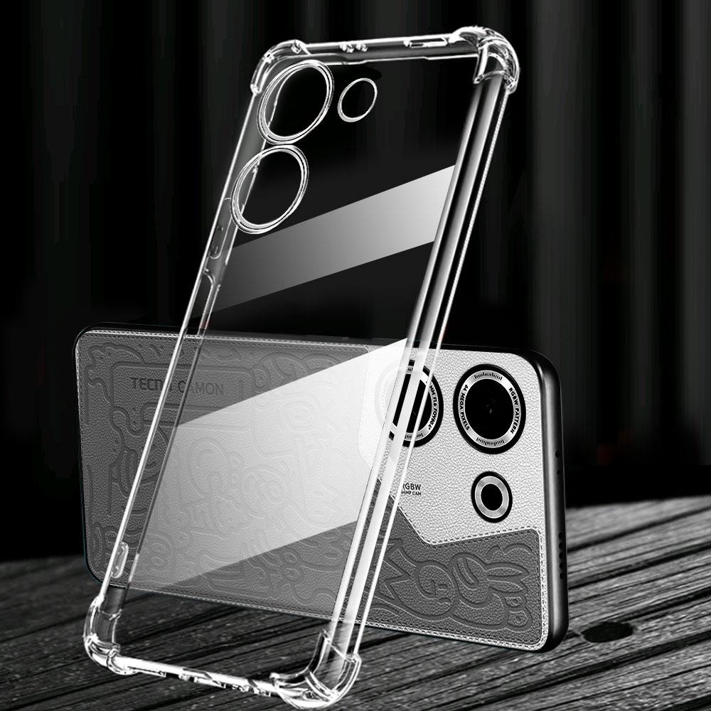 Shockproof Clear Phone Case For Tecno Camon 20 Pro 4G 20Pro 5G Case Soft Silicone Bumper For Tecno Camon 20 20s Pro Cover Fundas