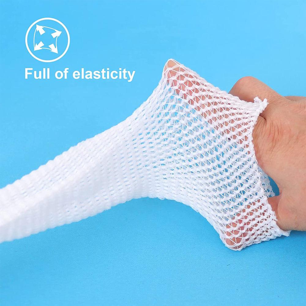 1 Rolle Netzschlauchverband Elastisches Netz Wundauflage Schlauchgaze Atmungsaktiver Verband Fixiernetz für Handgelenk Ellenbogen Wade