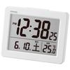 MAG Alarm Clock Table Compact Small Digital Thermometer Calendar Electronic Sound Snooze Light White Brim T-779A WH-Z Noah Seimitsu