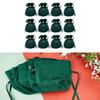 12Pcs 3.9x4.7in Soft Velvet Bag Jewelry Pouches Wrap Beads
