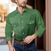 Men'S Fashionable Lapel And Shoulder Length Short Sleeved Casual Top