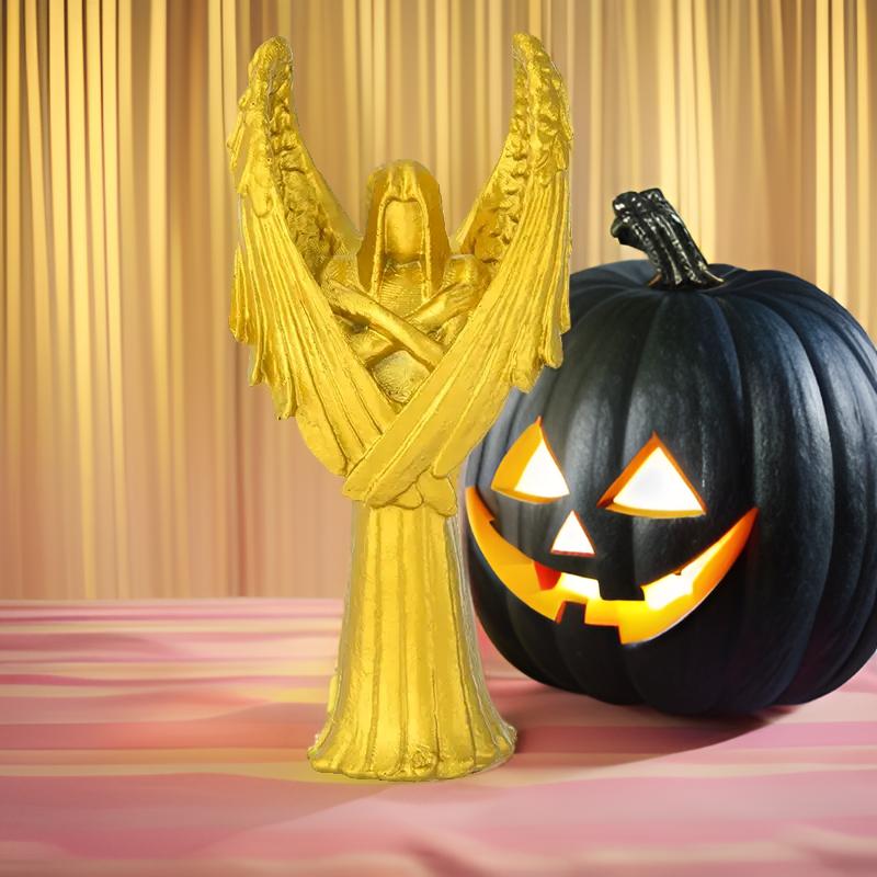 Creative White Resin Angel of Redemption Statue, Table Decoration, Hand Carved Angel Sculpture For Garden Home Decoration