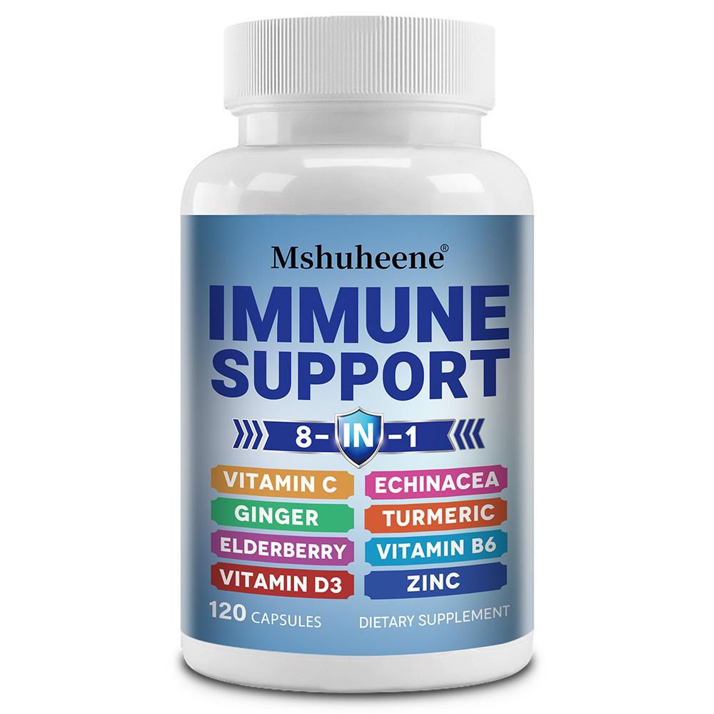 Mshuheene Capsule 8-in-1 per il Supporto Immunitario, 120 Pezzi