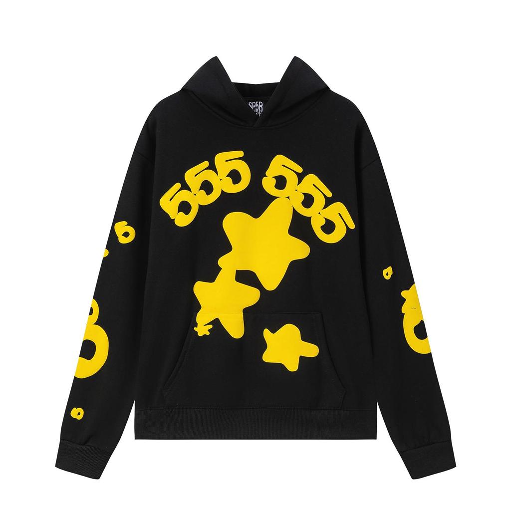 SP5der Spider Web Plus Velvet Hoodie & Sweatpants Set - Unisex Trendy Streetwear